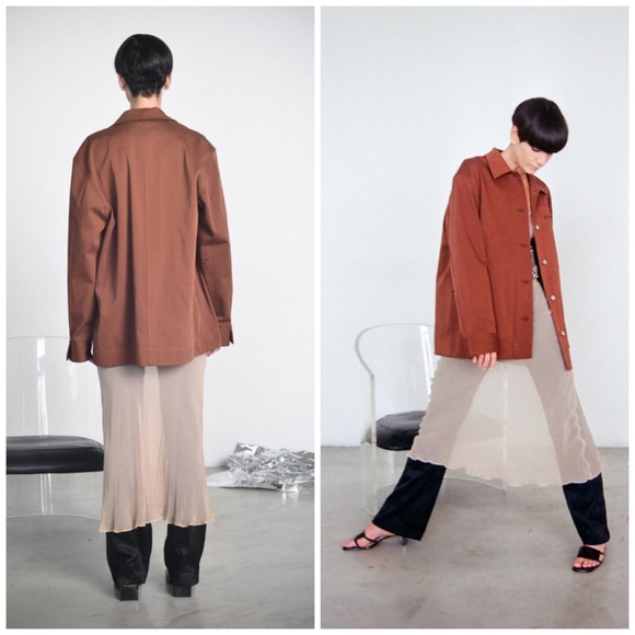 Nomia NYC oversized vintage Chore Jacket - Tobacco Brown - Picture 4 of 13